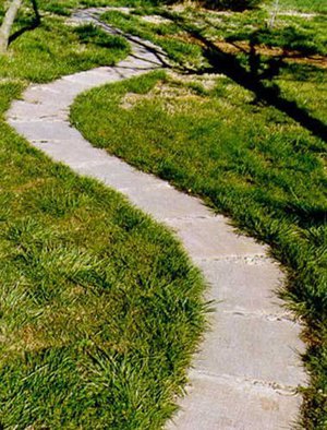 Бетонные дорожки в саду Бетонные дорожки в саду