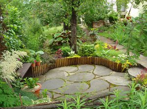 Оформление двора в частном доме Оформление двора в частном доме