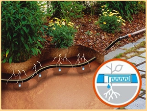 Устройство системы внутрипочвенного полива Внутрипочвенный полив