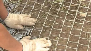 Подготовка сетки к монтажу Сетка для забора