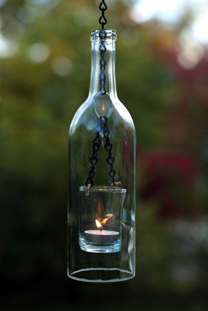 Самодельный фонарь из бутылки