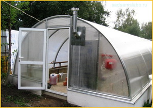 Отопление теплицы из поликарбоната зимой: фото и видео